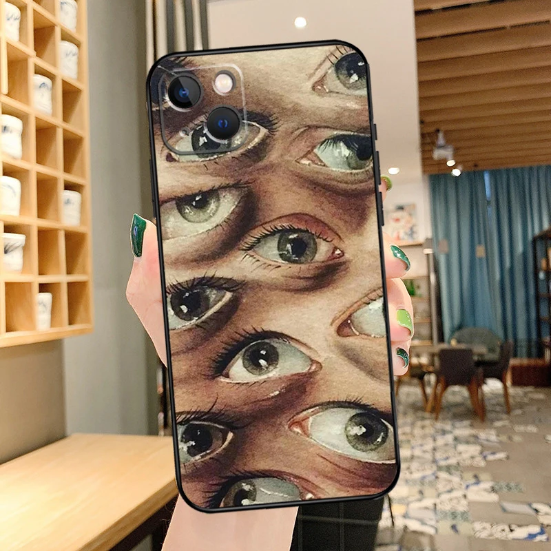 Custodia per telefono con occhi spaventosi per Apple iPhone 17 Air 17Pro Cover per iPhone 17 Pro Max Cover Funda