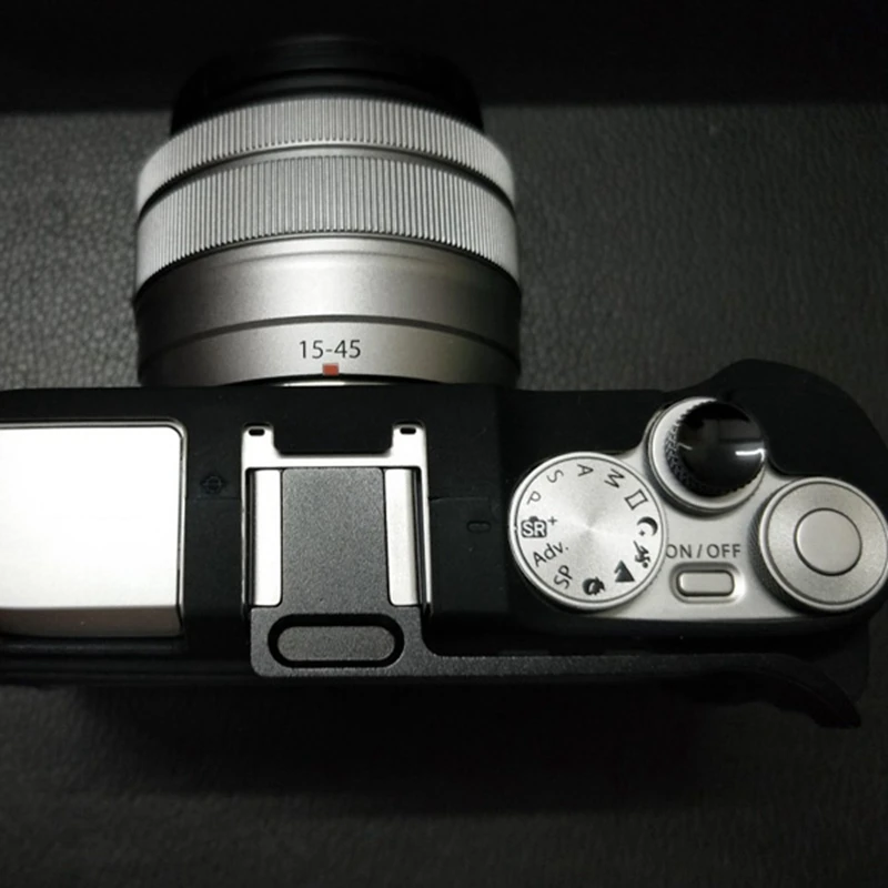 Top Aluminium Heißer Schuh Abdeckung Daumen Rest Finger Heißer Schuh Montieren Griff Grip Für Fujifilm X-A7 SLR Kamera