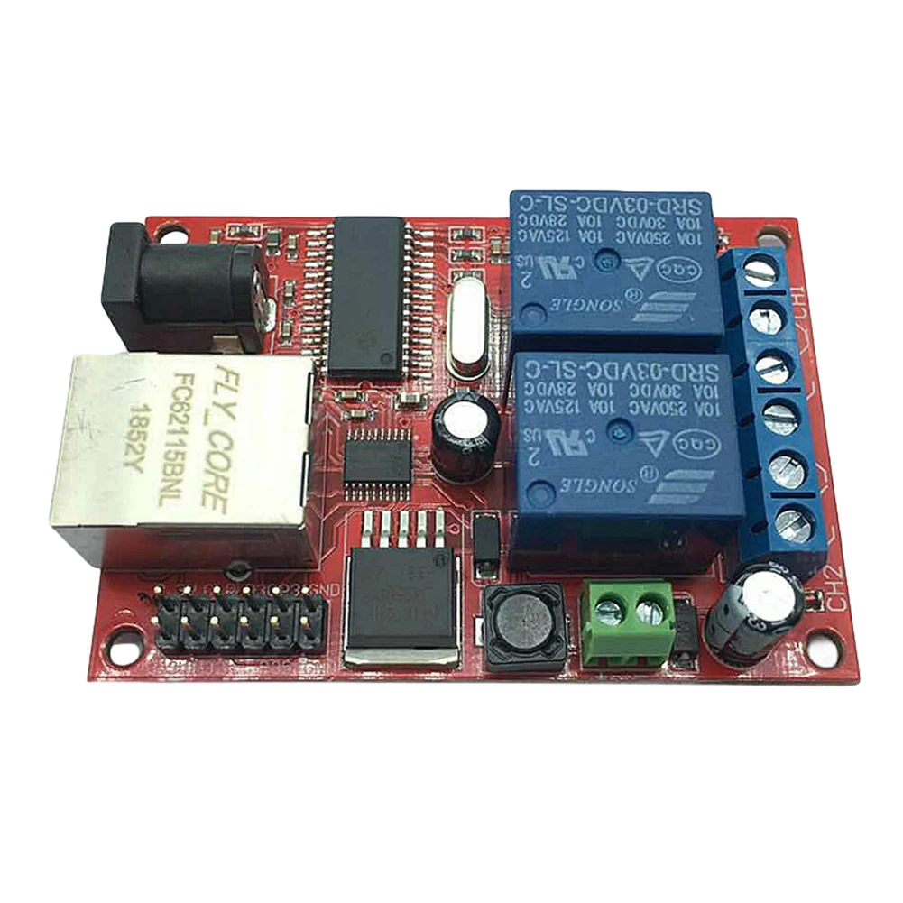 Modulo controller LAN Ethernet TCP/UDP Server WEB Scheda relè modulo controller TCP UDP a 2 vie per APP Android