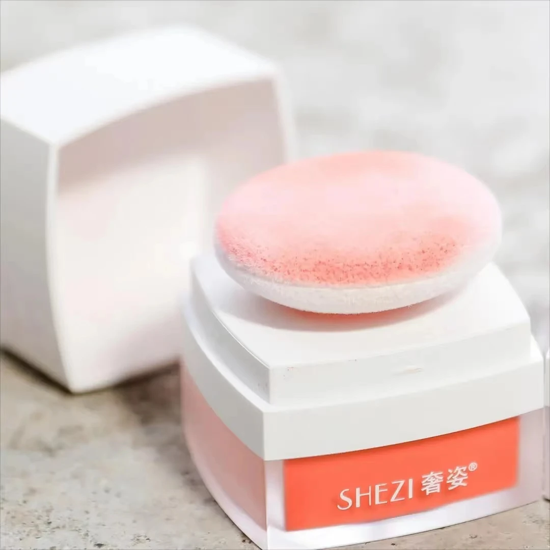 Shezi Blush Mushroom Head 2 colori cuscino d'aria Blush Powder Repair Face trucco a lunga durata in polvere delicato sulla pelle naturale trasparente