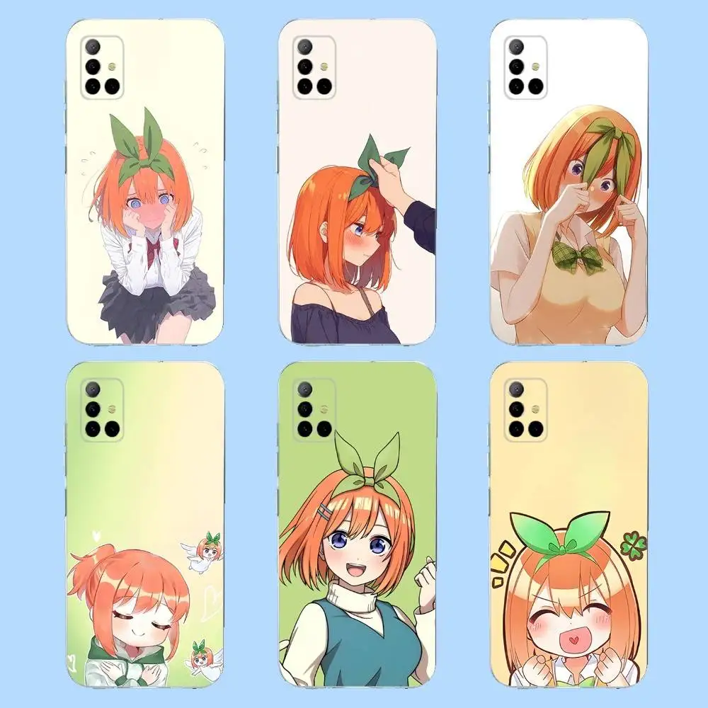 

N-Nakano Yotsuba Anime Phone Case For Samsung S30,23,21,22,20 FE lite,S10,9,PIus Note20ultra Soft Transparent