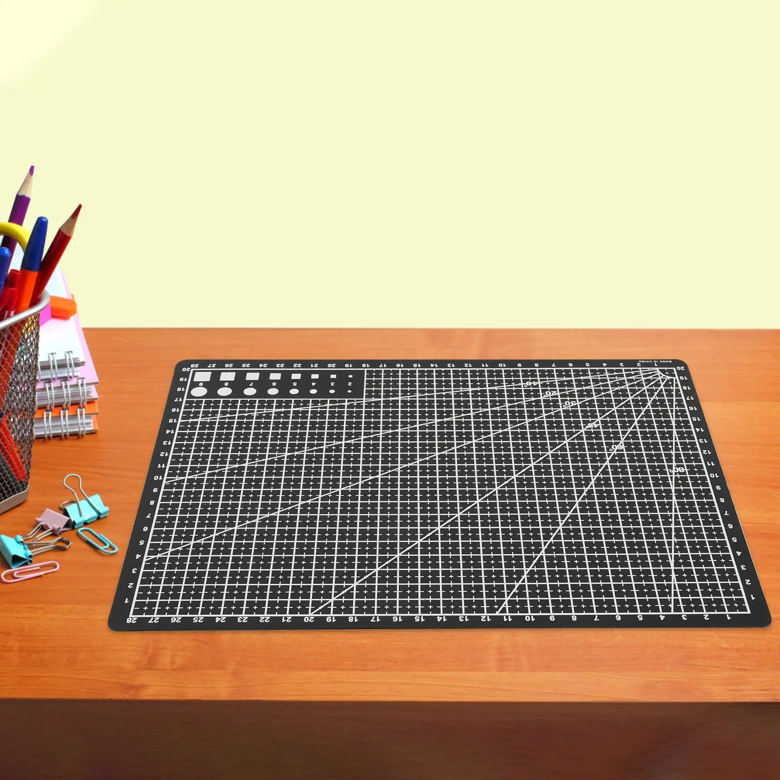 Double Sided A4 Craft Cutting Mat Clear Grid Non Slip Base Ideal for Sewing Carving Art Crafting Small Board A4 Cutting Mat view 6