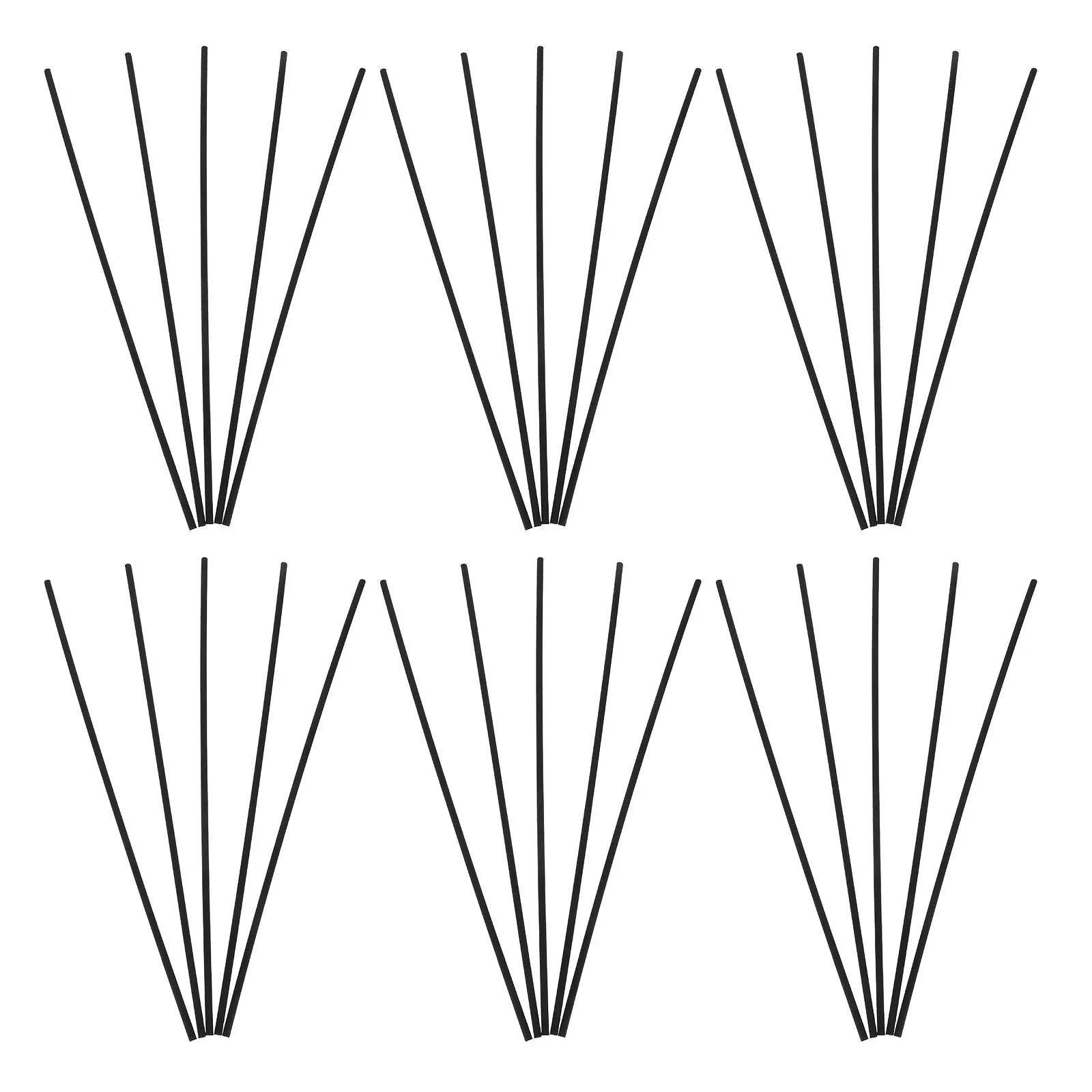 100Pcs Fiber Reeds Diffuser Sticks Non-Fading 22Cm X 3Mm Aromatherapy Oil Reeds Home Fragrance Air Freshener Diffuser Sticks Ser
