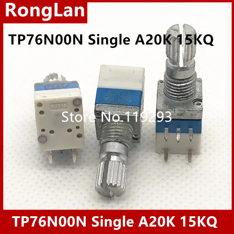 

[BELLA] precision potentiometers TP76N00N Single A20K A203 15KQ 5Pin volume potentiometer with switch--10PCS/LOT