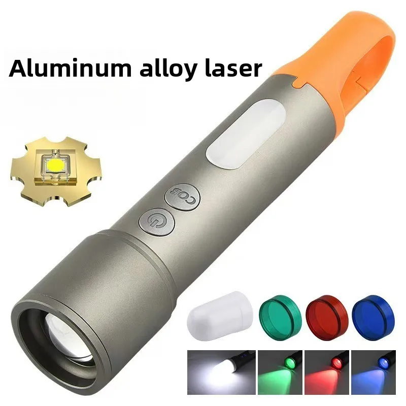 

Многофункциональный светодиодный фонарь для улицы с мощным светом, зарядкой Type-C, алюминиевым корпусом и крючком, портативный мобильный фонарик