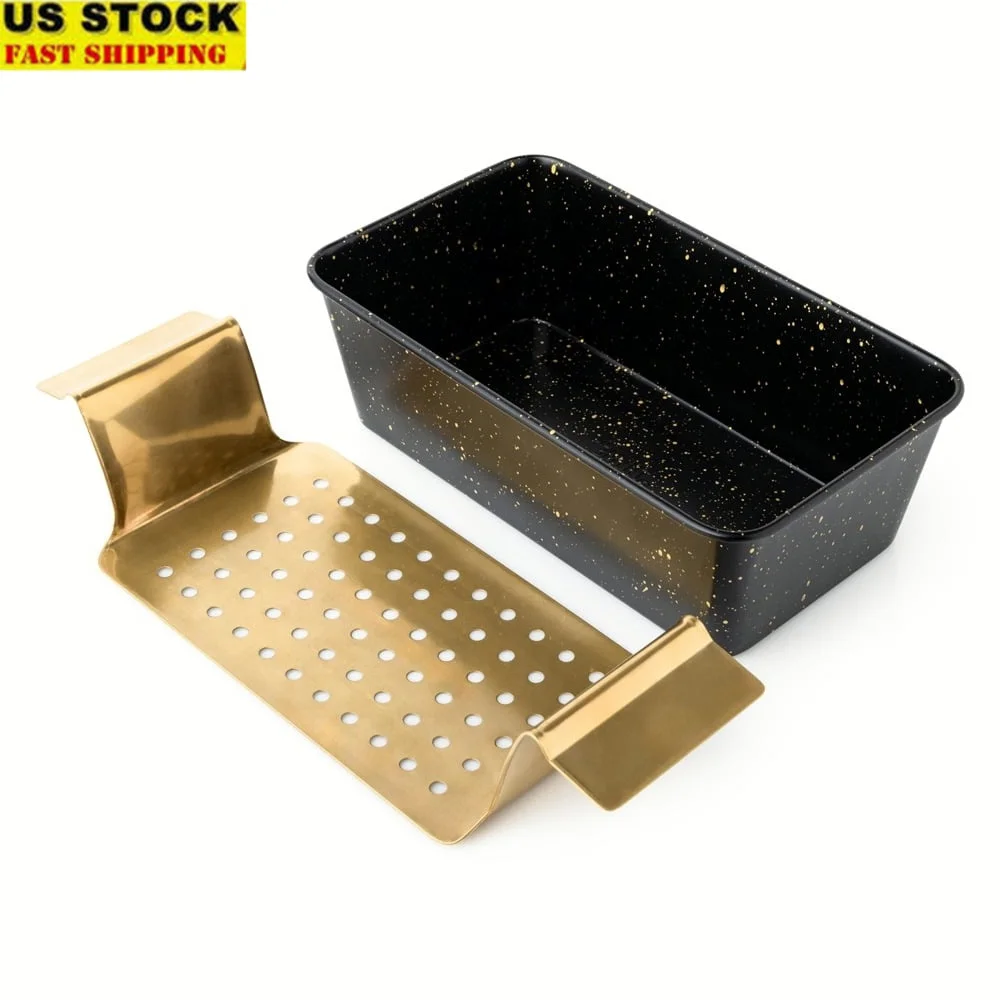 

Сковорода для хлеба с антипригарным покрытием и подставкой из нержавеющей стали, форма для выпечки, кухонные формы для выпечки, термостойкие, легко снимаются, прочные, безопасные для духовки