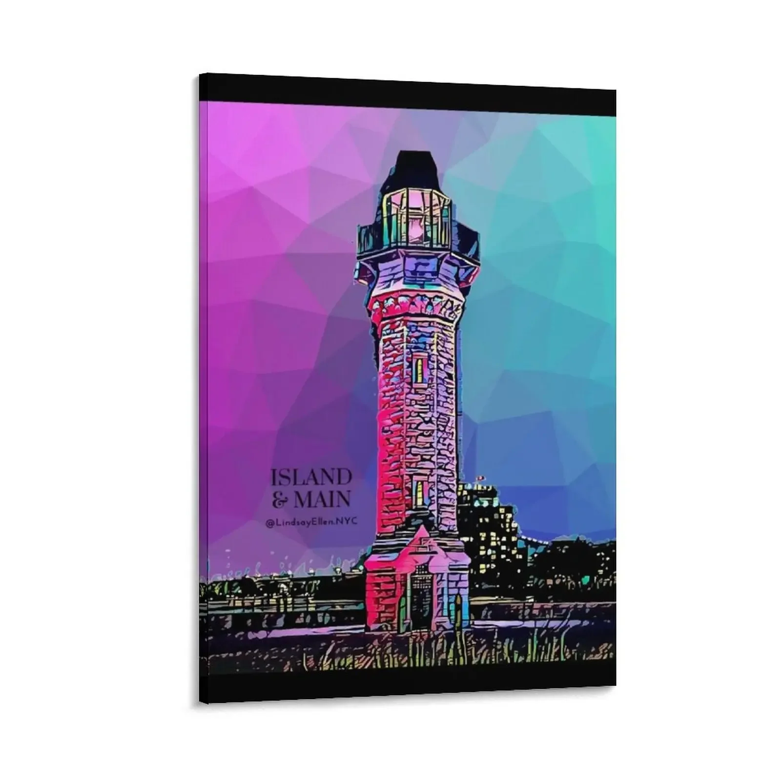 

Multicolor Melody The Lighthouse Series Canvas Painting Paintings for bedroom wall decor
