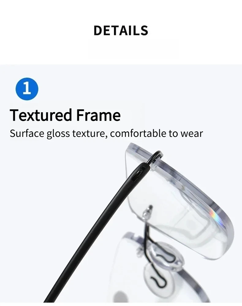 Männer Photochrome Multifunktionale Lesebrille Blau Licht Beständig Presbyopie Brille Bifokale Sonnenbrille 1,0 1,5 2,0 2,5 3,0 – Detail 7