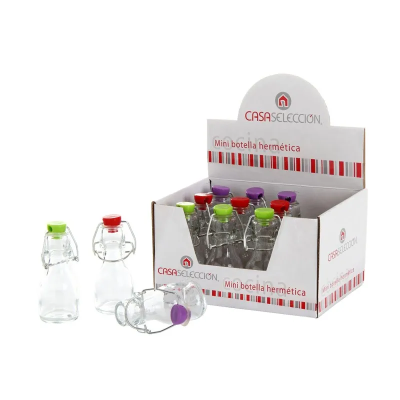 Glass bottles Mini glass bottle 3 color (12 mini bottles box) 79125