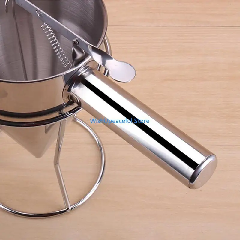 34YA Stainless Steel Piston Octopus Balls Gadgets with Rack Batter Dispensers