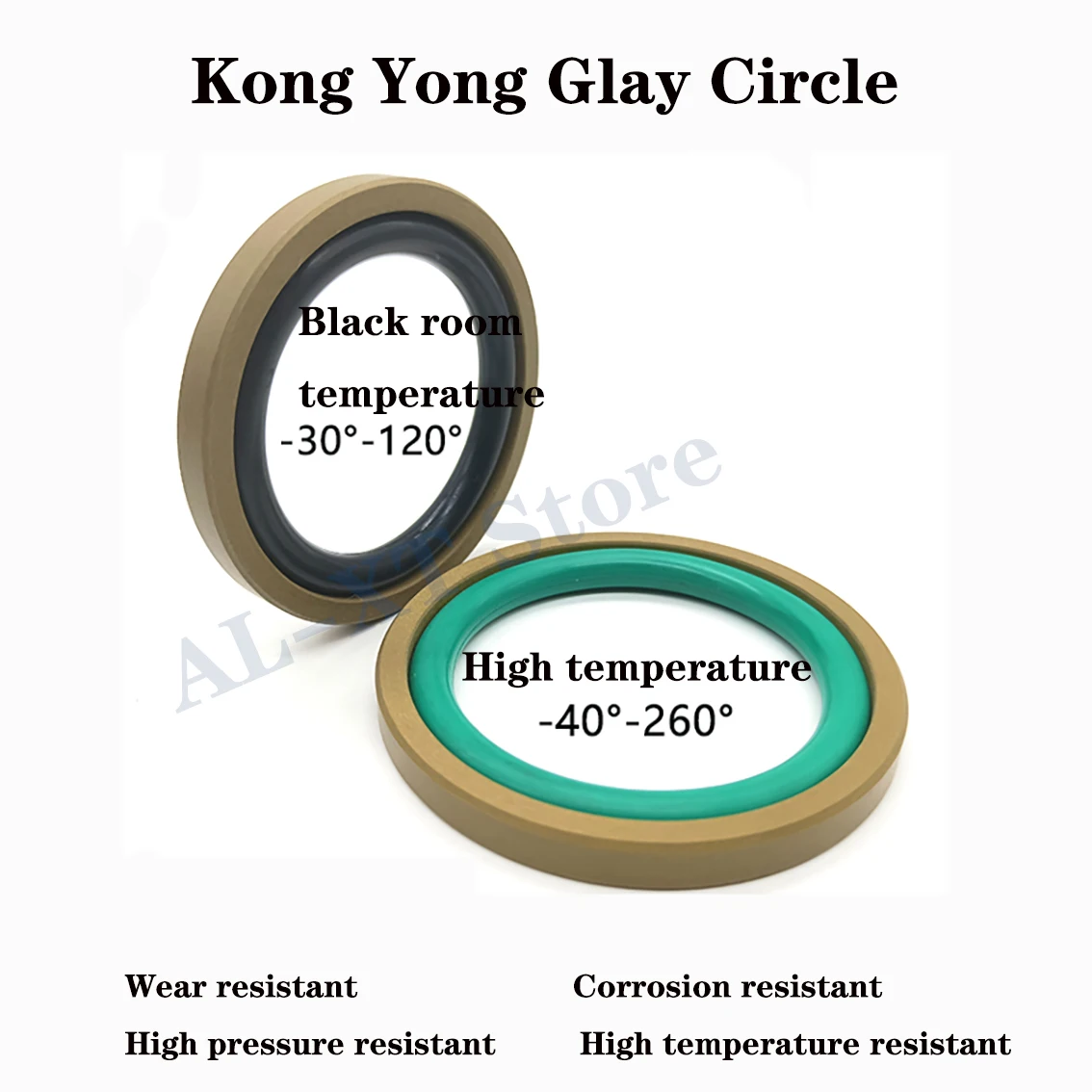 Glay ring piston sealing ring for STD hole at room temperature 8/10/12/14/15/16~260mm hydraulic cylinder oil seal CS 3.2-8.1mm