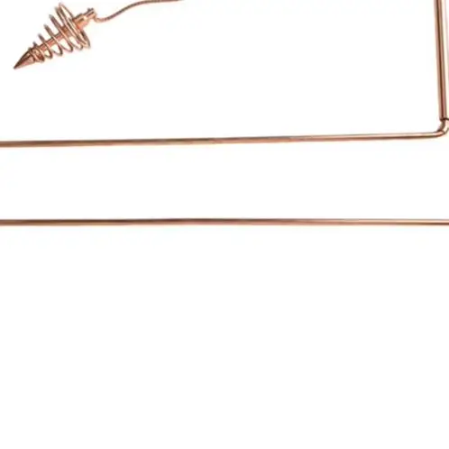 Set Of 4 Brass Dowsing Rods With Pendulum Tool Adjustable Gold Plated Divining For Water Mineral Vein Hunting Detection Kit