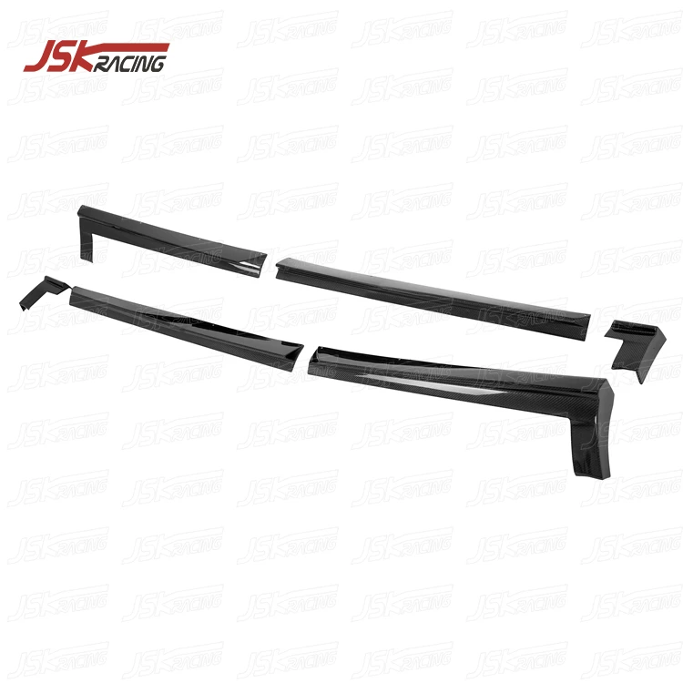 JSK Style Carbon Fiber Side Skirts for 2021-2023 Audi RSQ8 Body Kit Car Parts Cover Modified Upgraded