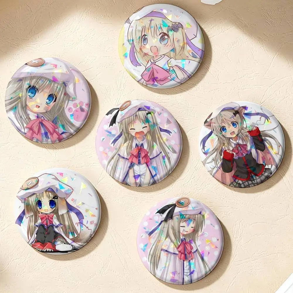 Kudryavka Noumi Little Busters! Kud Wafter  75mm 44mm 25mm Brooch Backpack Hat Pins Accessories Toys Badge