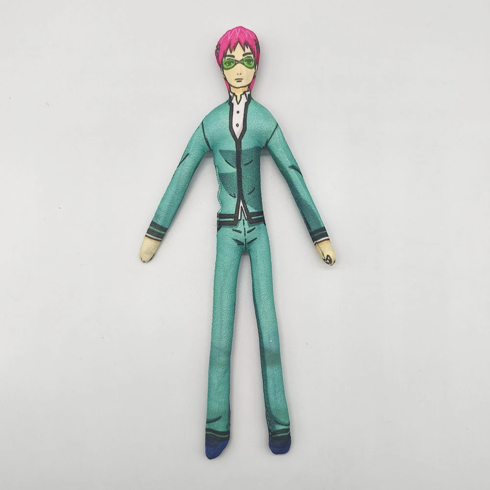 アニメ災難の生活の斉木楠雄コスプレ綿人形スレンダーツイスト可能な形状ルーム装飾抽象モデル