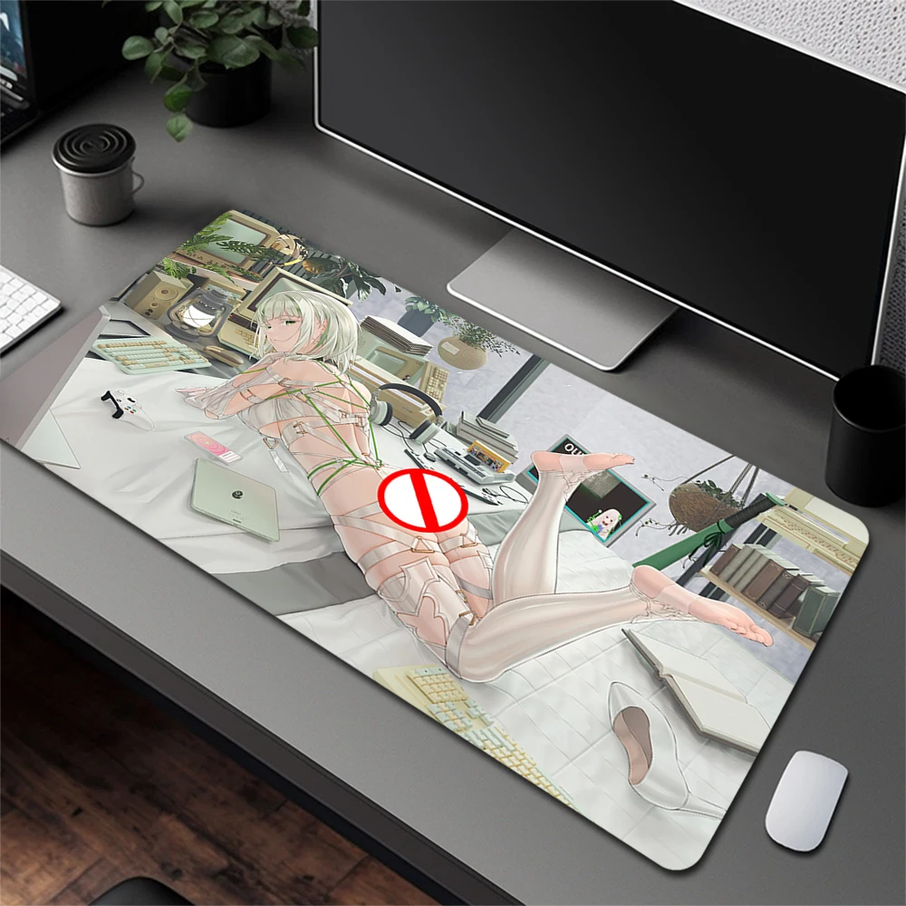 Hentai NSFW Large Mousepad Zenless Zone Zero Ellen Joe Jane Doe Gaming Mouse Pad Nude Big Boobs Nipple Mouse Mat R18 Desk Mat #2