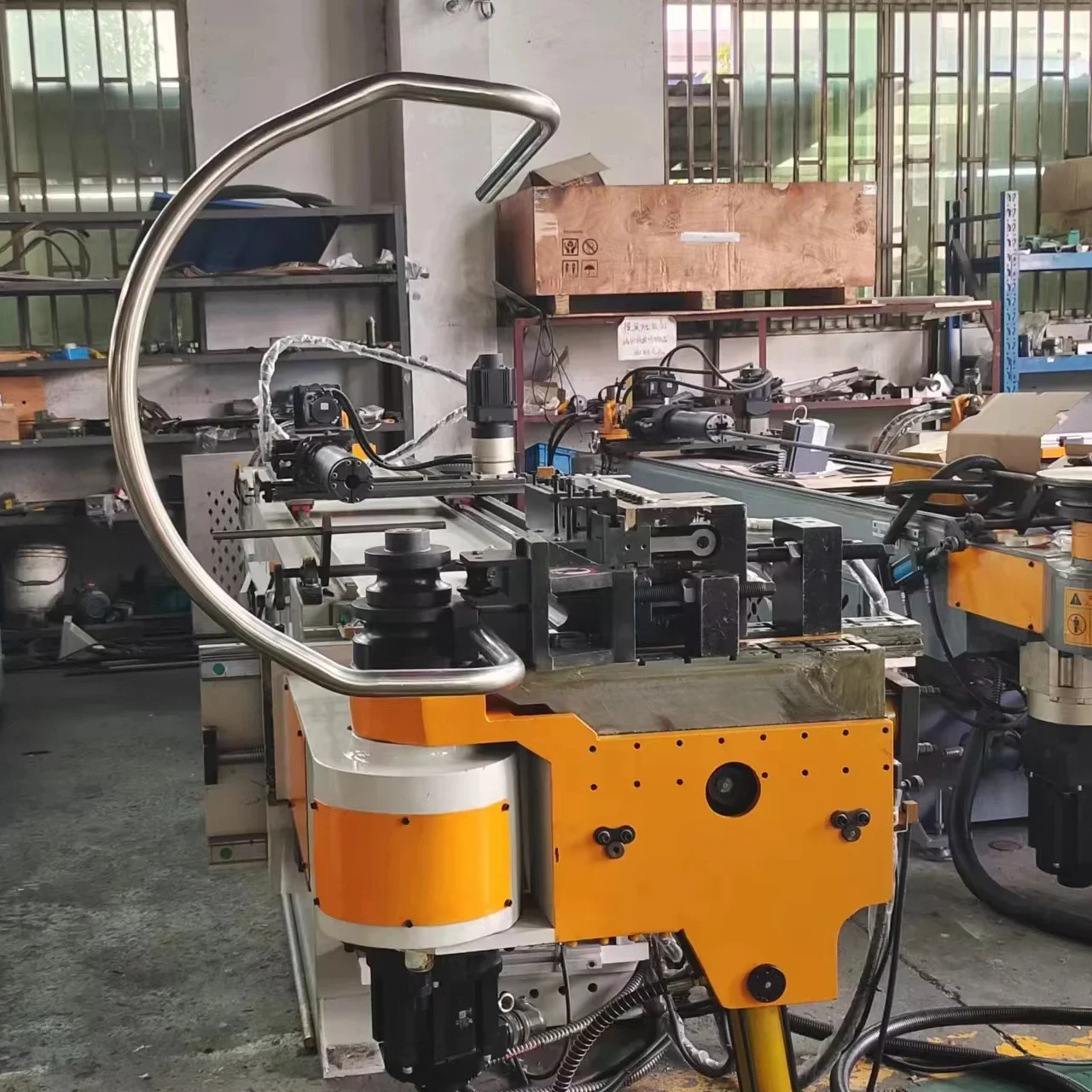# for DW63CNC  4A-2SV 4 Axis 2 Stacks Automatic Pipe and Tube Profile  Bending Machine Chairs Desks Furniture Manufacturing