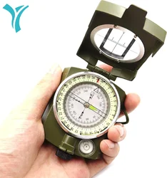 ZHUOHUA Multifunctional Tactical Survival Military Compass | Waterproof-Impact Resistant | Lensatic Sighting Compass for Hiking