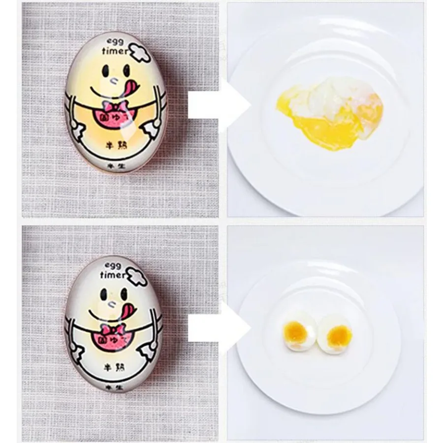 Il indicatore che cambia colore bollito morbido e sensibile al timer per uova portatile si dice quando le uova sono pronte per i compiti di studio della cucina Spo
