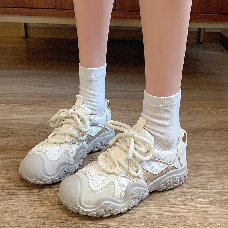 Women's Retro Hiking Dad Sneak – Platform Sneakers Chunky recenzja i cena