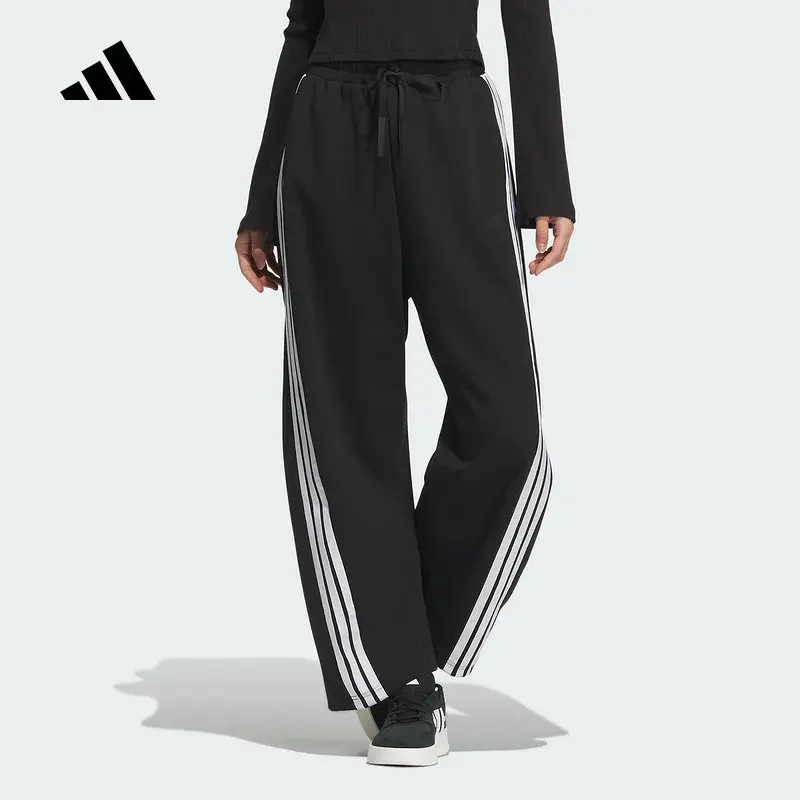 Adidas Thin Summer Fabric Elastic Waistband Cuffed Jogger Slant Pockets Hiking TrousersJY7697