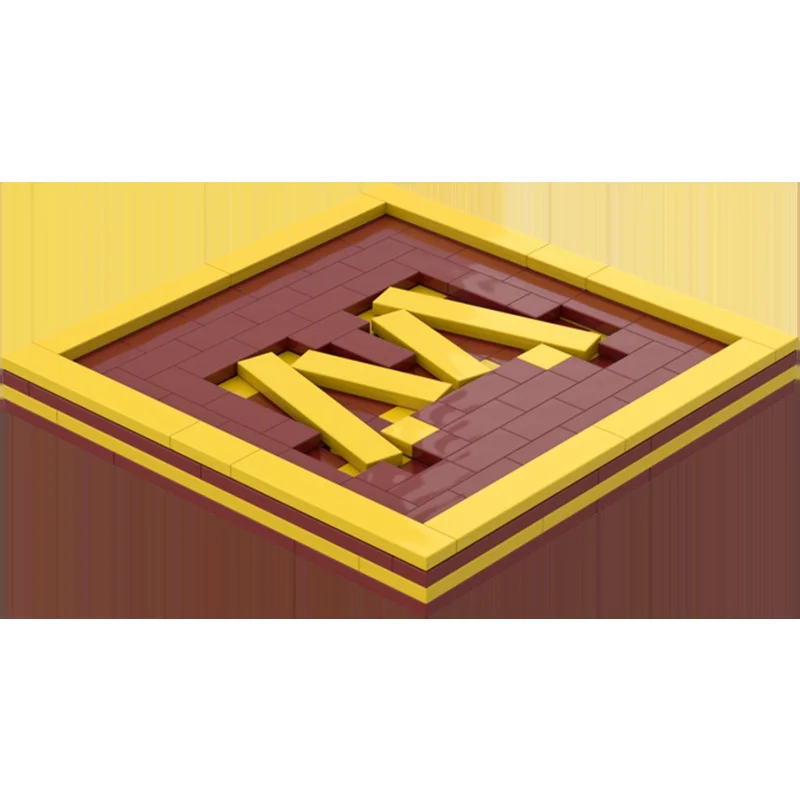 135pcs MOC Gear Houseware University Minnesota Coaster Model Building Blocks Architecture Toy Kids Christmas Gift Brick