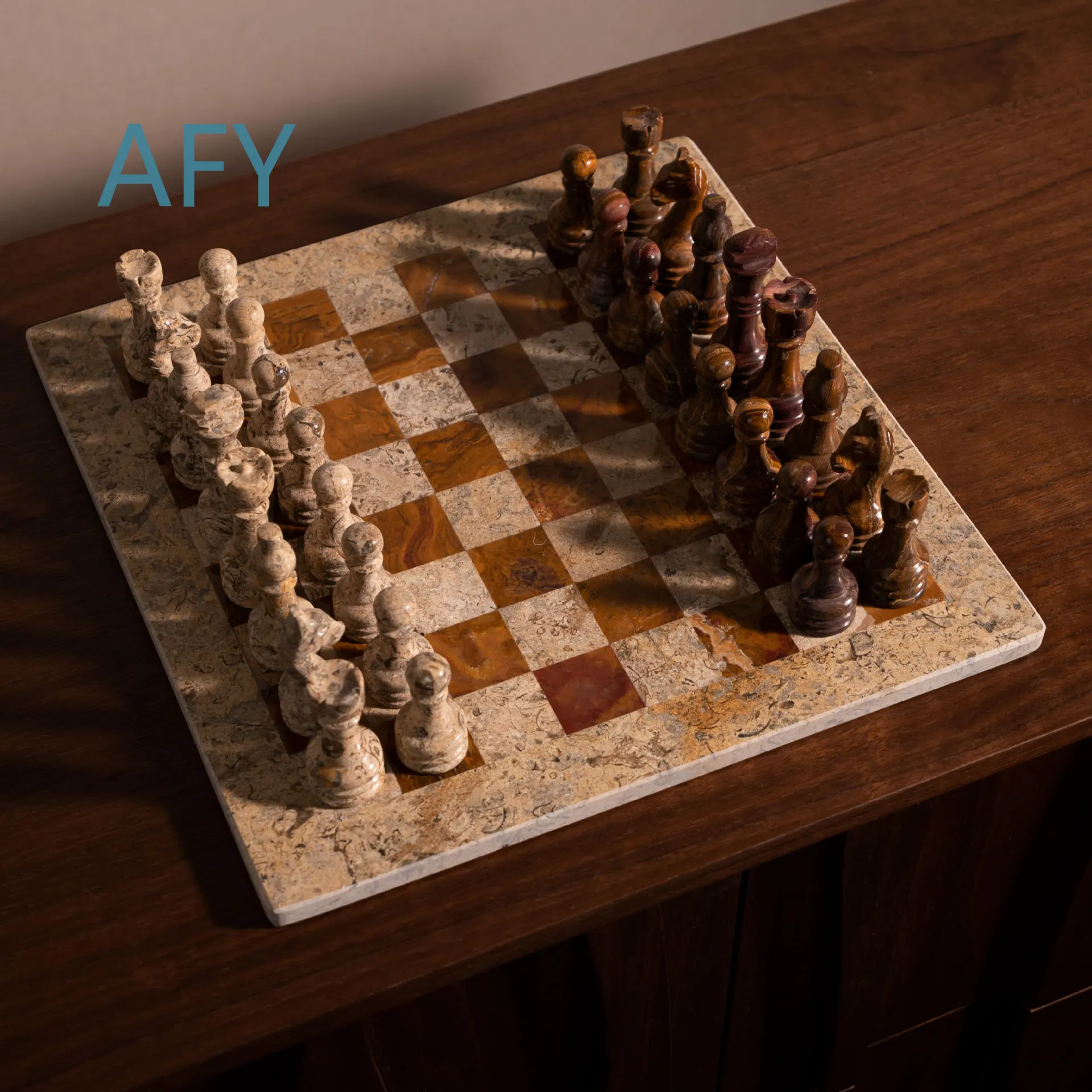 Natural Jade Chess Board for Vintage Style Home Decor Handmade Display Piece for Living Room Study Desk Grid Pattern Chess