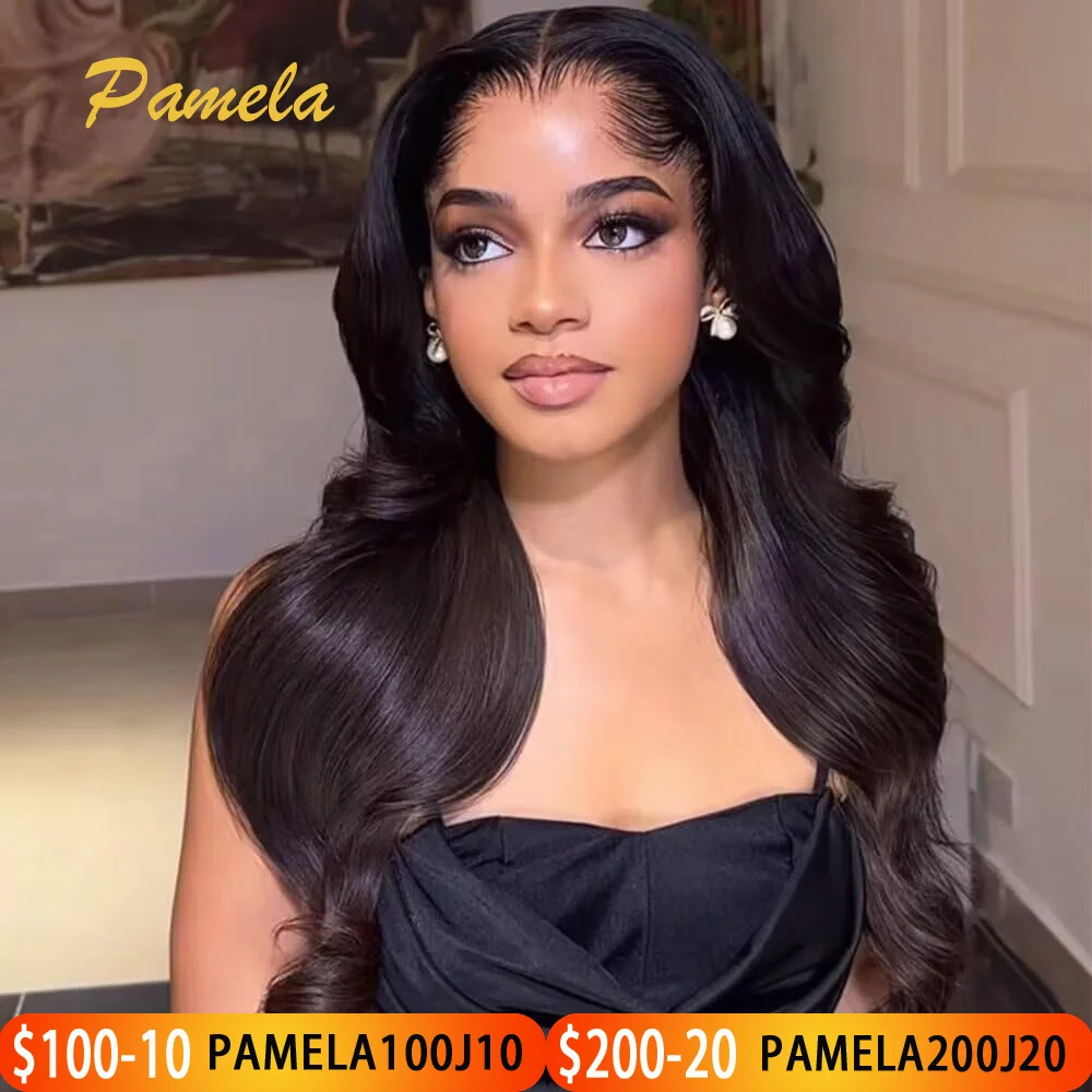 

Lagos Hairline 13x6 Invisible HD Lace Frontal Wigs 250 Density Loose Deep Wave Human Hair Glueless Wigs Preplucked Ready To Wear
