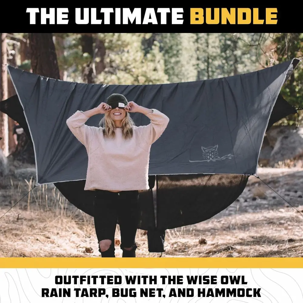 Camping Hammock with Rain ly Tarp and Bug Net - Single Hammock - Waterproo Camping Accories & Backpacking Gear, Camping Gear Mus