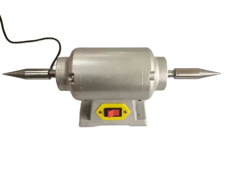 550W Dental Laboratory Polisher With Double Puff Wheel & Polishing Wax Dental Lab Polishing Machine