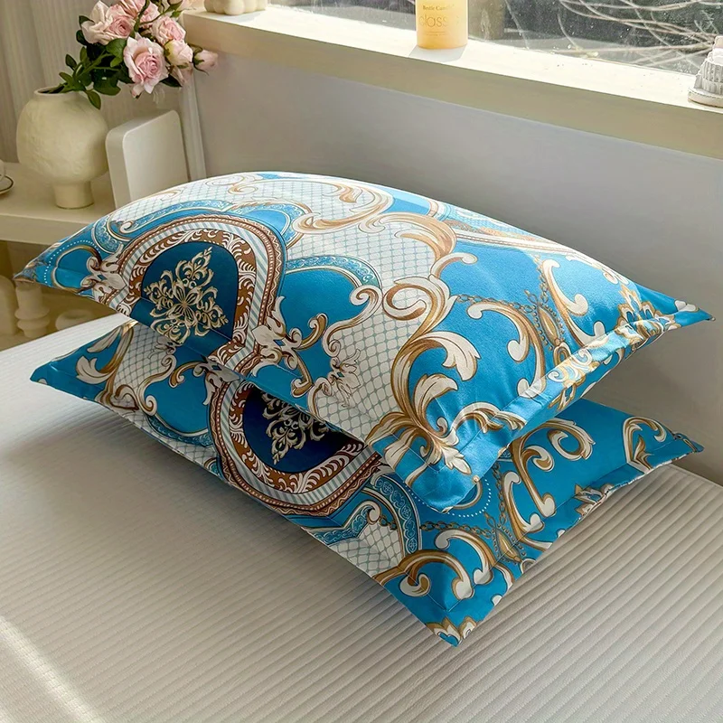 2pcs Soft & Breathable Pillowcases - Stain Resistant, Envelope Closure, Machine Washable - Perfect for All Seasons