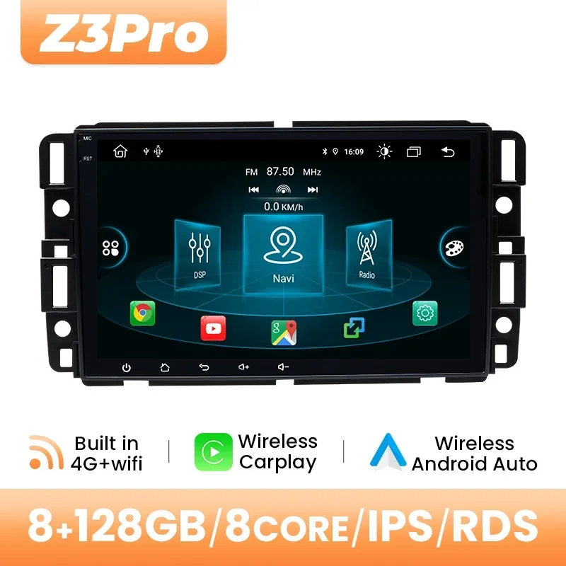 Android 14 Autoradio Voor Chevrolet Silverado GMC Sierra Impala Traverse Avalanche Express Yukon Acadia Savana Multimedia GPS