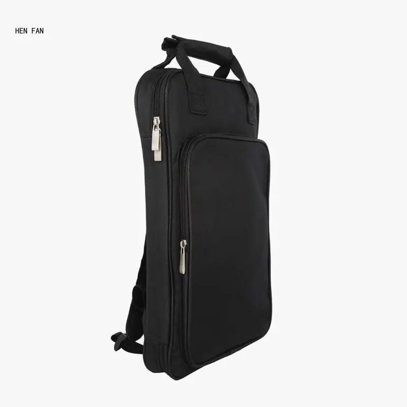 Drumstick Bag Large Capacity Mallet Bag Backpack Portable Waterproof Drum Sticks Storage Backpack for Drumstick Storage M89D