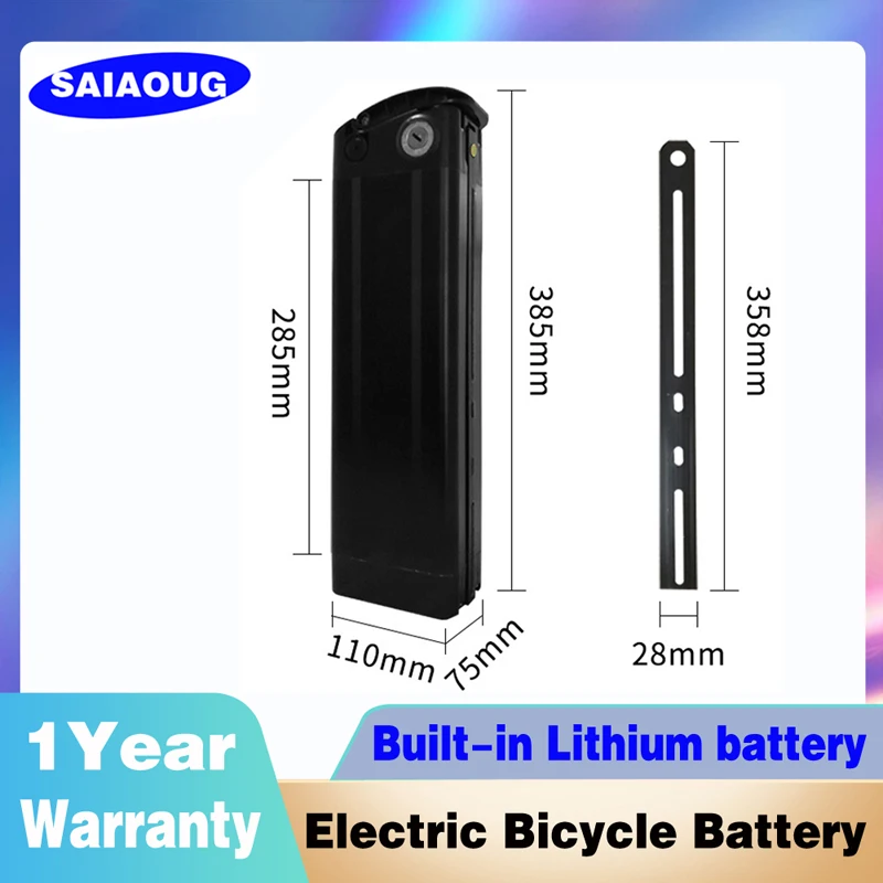 E bike battery 48V36V16ah silverfish electric bike battery Akku Accu battery 52V 1500w motor 20 30 40ah 72v 50ah lithium battery