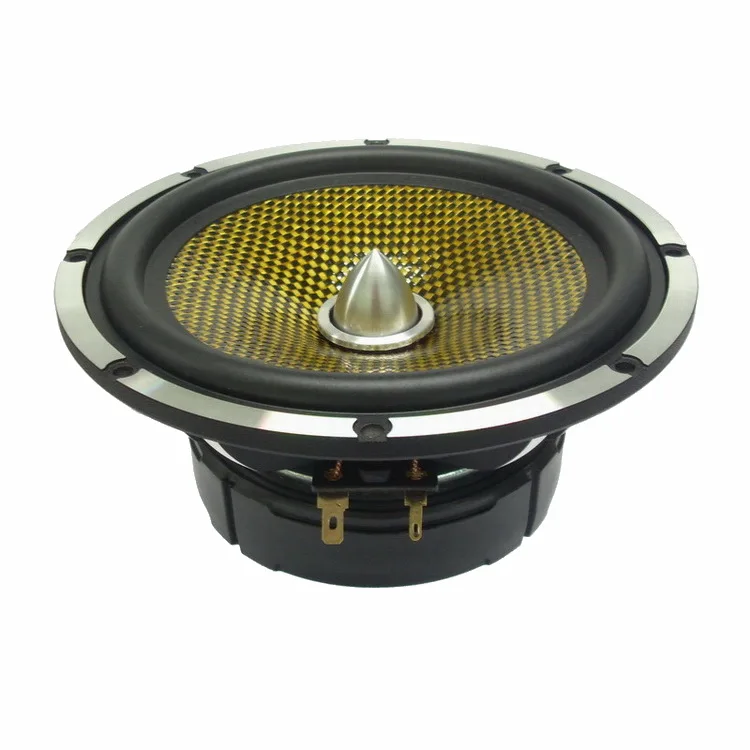 High Quality 6.5 Inch RMS 30W 4OHM/8OHM 86DB 25-core 90mm Ferrite Fiberglass rubber edge  Midbass Car Audio 65 Aluminum Speaker