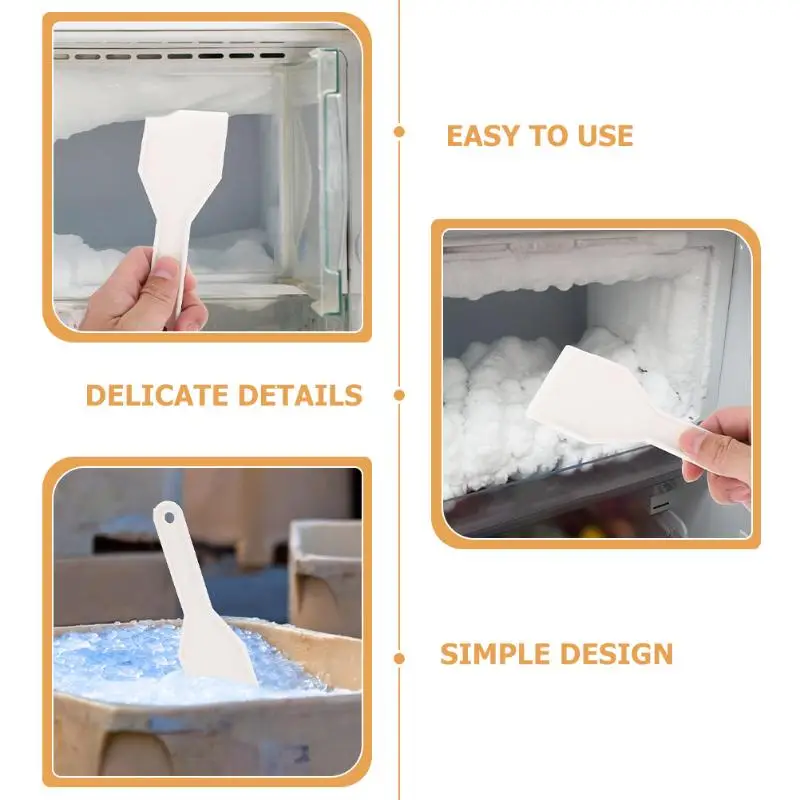 5‑Pack Refrigerator Ice Scrapers, Household Defrost Shovel, Freezer Ice Remover Tool for Kitchen Use