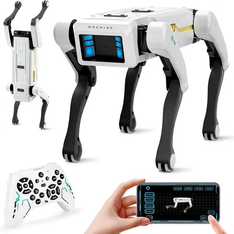 Smart Robot Dog Interactive STEM Toy Voice Control 30 Actions APP Programming Durable Educational Gift for Kids Over 6 Years