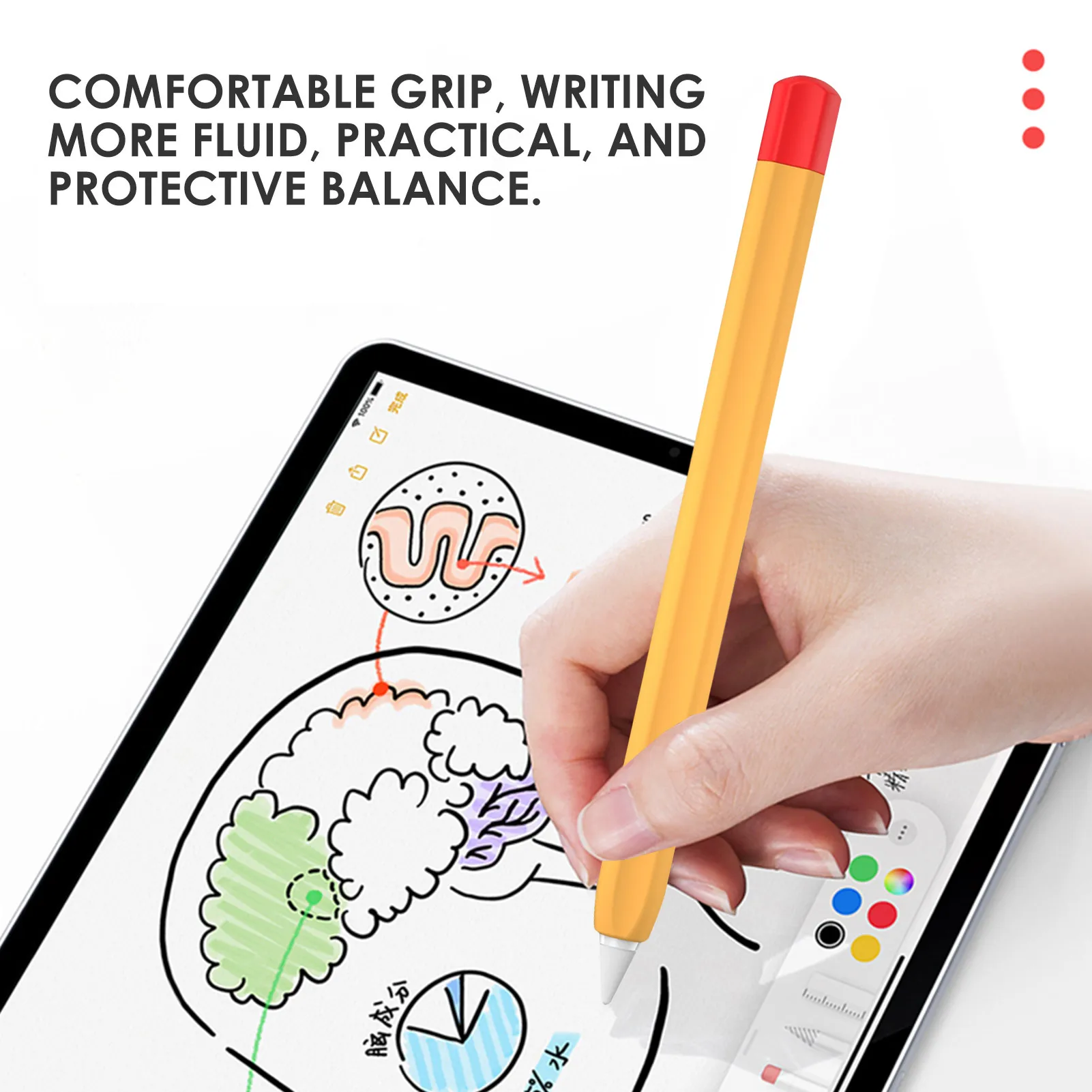 Không Trơn Trượt Silicone Bút Dành Cho Huawei M-Bút Chì 2 Thế Hệ Máy Tính Bảng Bút Stylus Bao Túi Chống Bụi Bảo Vệ tay Bút Da