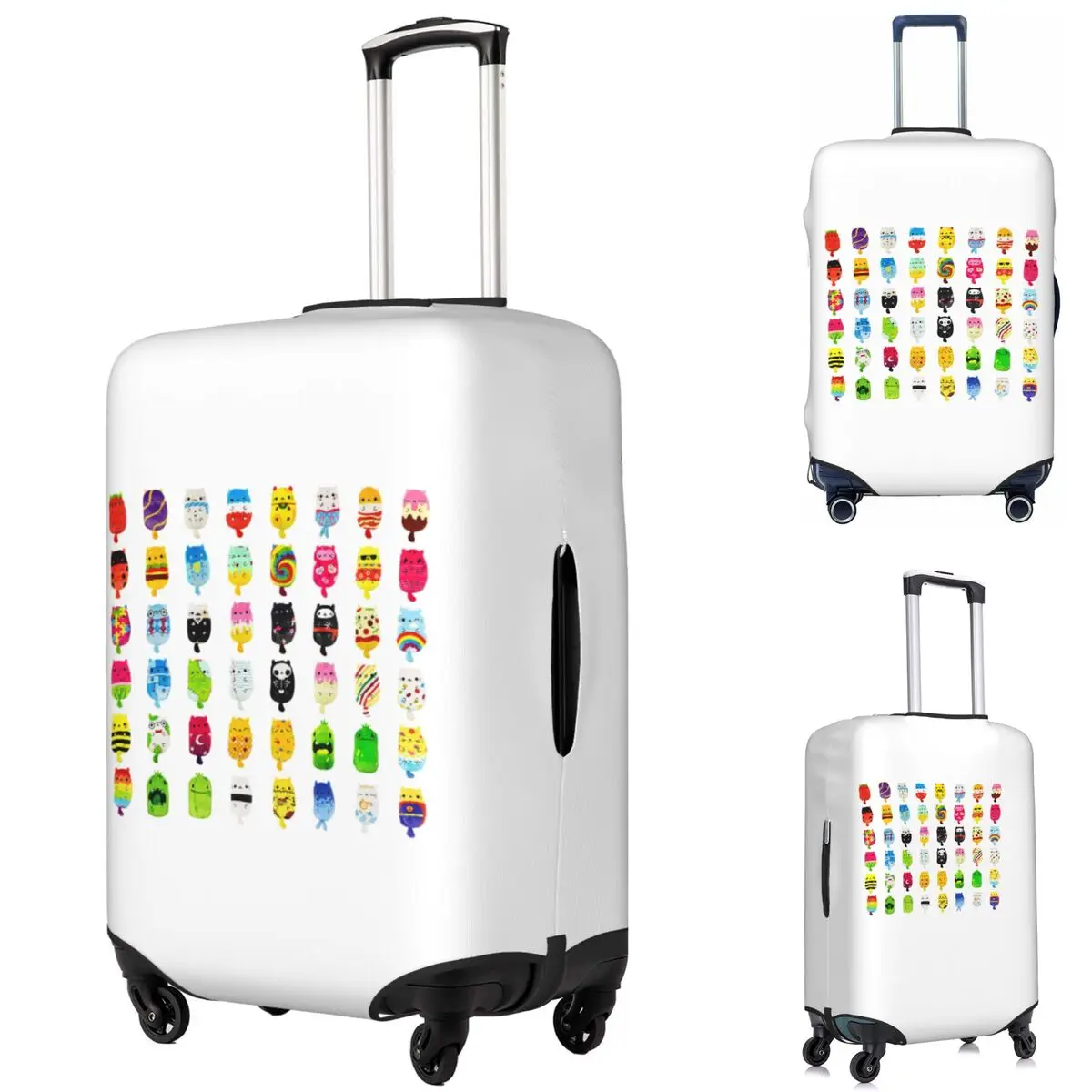 

Cats Vs Pickles Suitcase Cover Protection Elastic Trip Luggage Protector Covers for 18-32 Inch