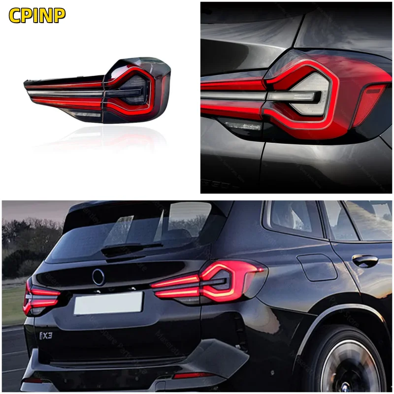 Taillight Assembly for 18-21 BMW X3 G08 Modification 22 LED Driving Lights Running Turn Signal Tail Rear Lights Auto Accessory