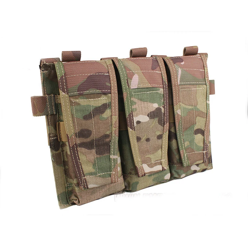 Emersongear AVS Detachable Flap Front Bag M4 556 Mag Pouch Tactical Vest Triple Magazine Pocket Plate Carrier Accessories