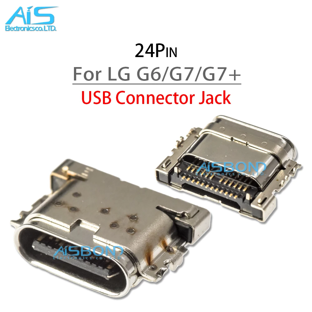 5Pcs/Lot Type-C USB Charging Port Jack socket charger Connector dock For LG G6 G7 G7+ V40 V50 V60