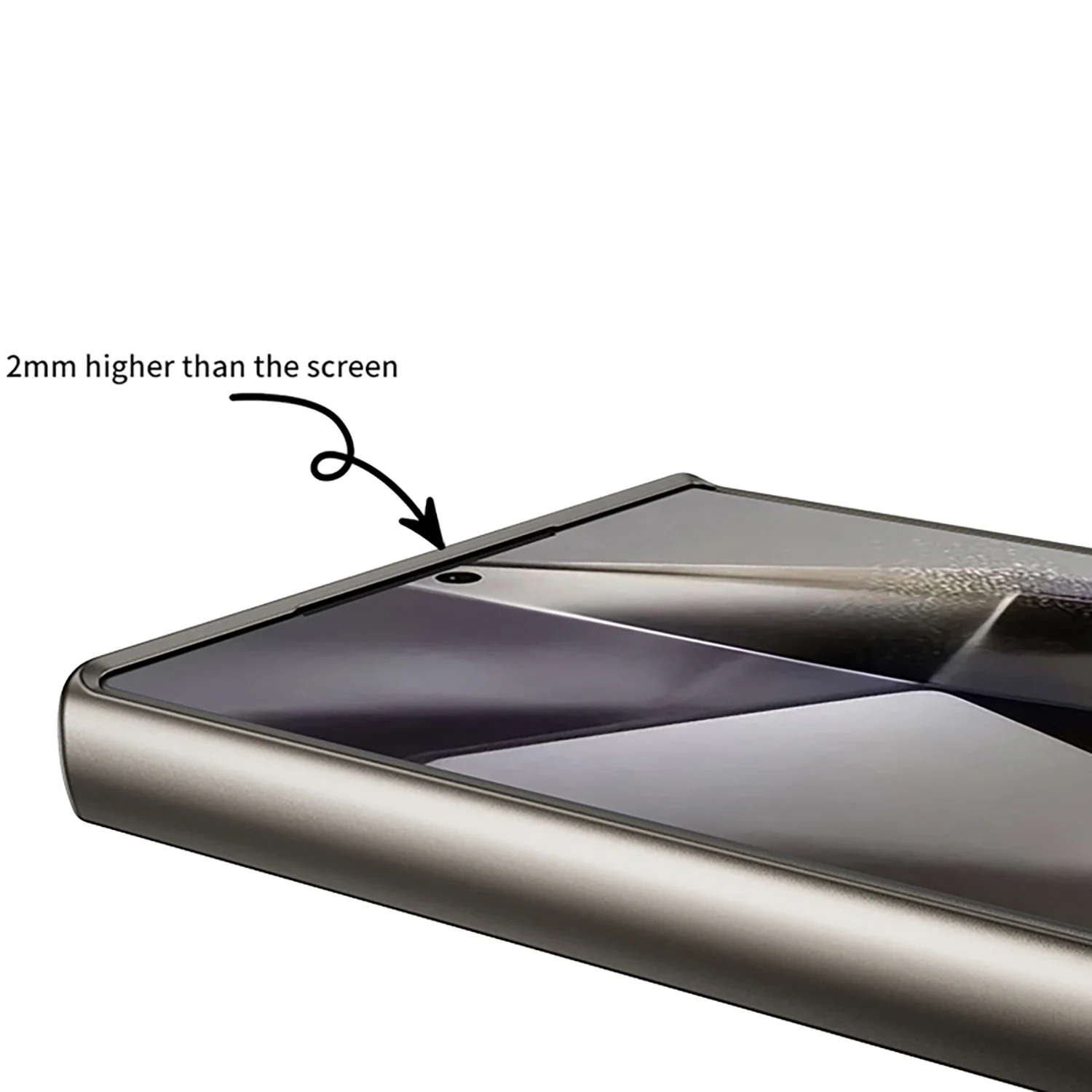 Plain Leather Metallic Paint Frame Case For Samsung Galaxy S23 S24 Ultra Case Ultra-thin Skin Feeling Cover For Galaxy S24 Ultra