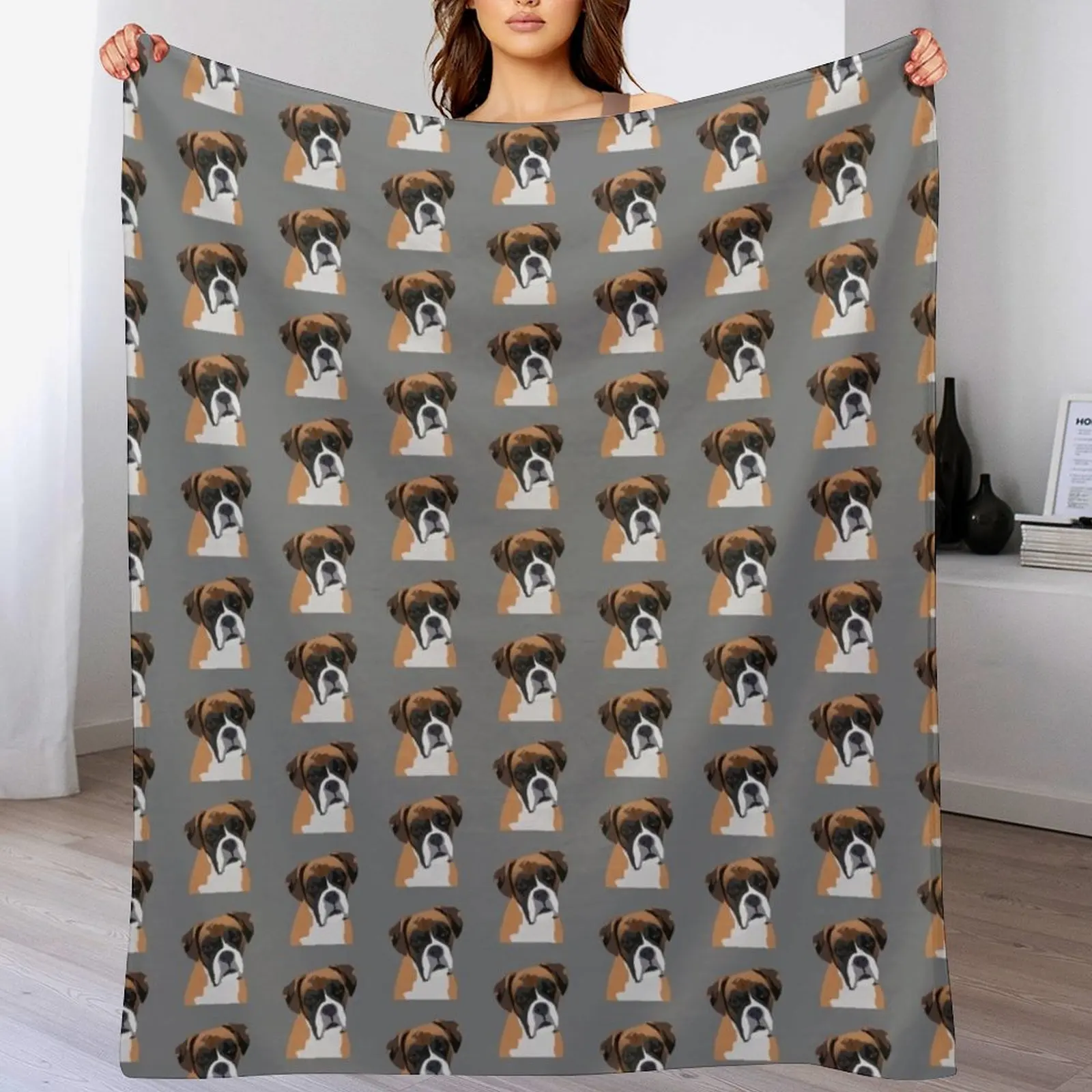 

Rainey the Boxer Throw Blanket blankets and throws Sofa Quilt Hairy Beautifuls Blankets