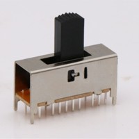 10PCS SS-44D04 4P4T-G4/G5/G8 handle heights can be customized slide switch 20 pin with 4 fixed pin