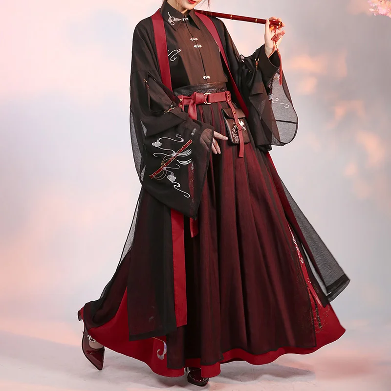 MoDaoZuShi Grandmaster Of Demonic Cultivation MDZS Wei WuXian Cosplay Animation Derivatives Hanfu  Halloween Costume Full Set