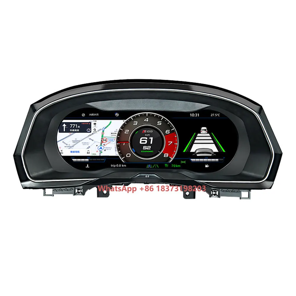 

Android 9.0 Digital Cluster Virtual Cockpit for VW B8 PASSAT CC Golf 7 Golf 7.5 GTI Variant Dashboard Entertainment Speed Screen