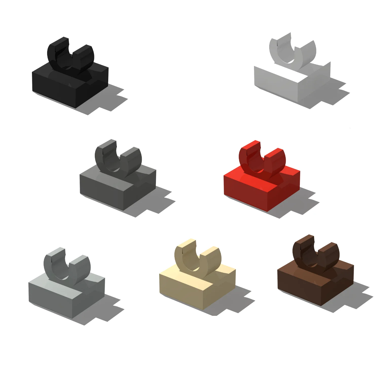 

100PCS 15712 O-Type 1x1 Top Clamp Plate 12825 BoardBuilding Blocks Set with Box，Parts Idea 100% Compatible Toys