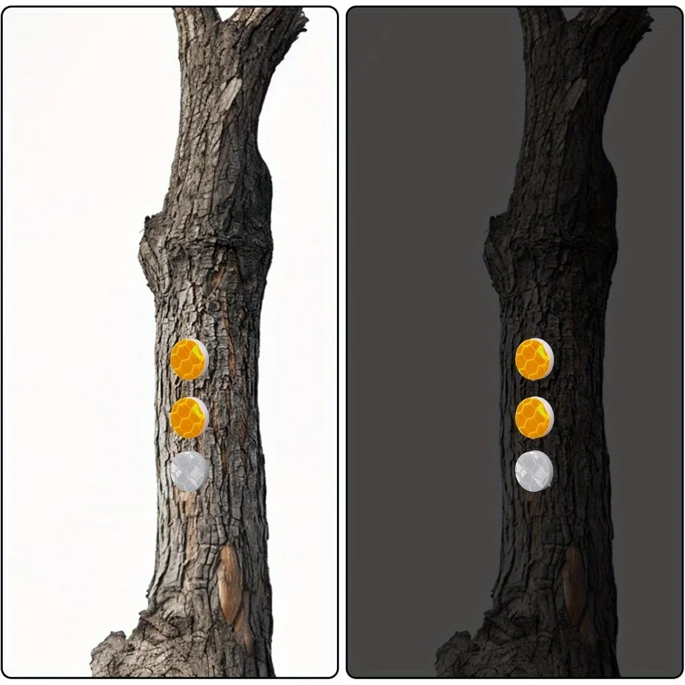 100pcs Reflective Tacks Trail Marking Tacks Glow Reflective Mark  Markers  Marking Pegs Thumb Tacks  Markers Tree