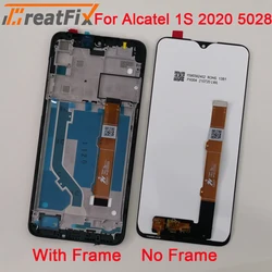 Alcatel 1S 2020 5028 5028Y 5028A 5028D LCD 디스플레이 및 터치 스크린 디지타이저, Alcatel 1S 2020 LCD 프레임 수리 부품